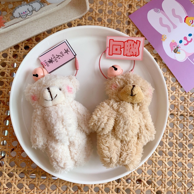 Dễ Thương Móc Khóa Hình Gấu Nhồi Bông Đáng Yêu