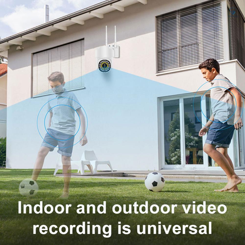Camera Thông Minh 1080P Chống Nước Kết Nối WiFi, Camera 355°Camera Không Dây Điều Khiển Từ Xa Hai Chiều Phát Hiện Chuyển Động Có Đèn Và Âm Thanh