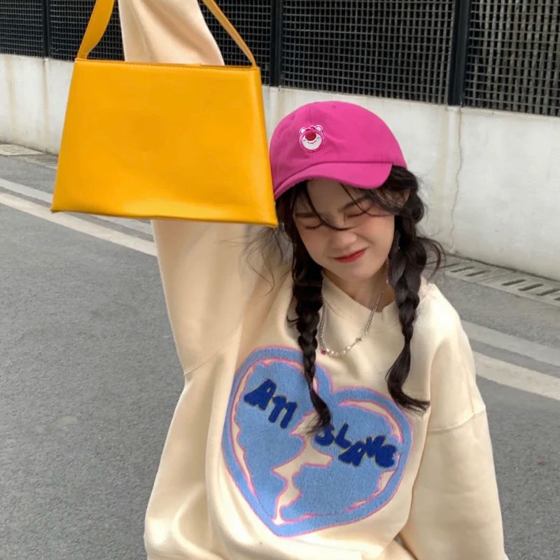 SUNNYCOLOR  mũ mũ lưỡi trai nữ Nguyên tố gấu dâu tây Có vẻ như khuôn mặt nhỏ  Độc đáo Thời trang Thanh lịch Chất lượng cao A21O01K 36Z230909