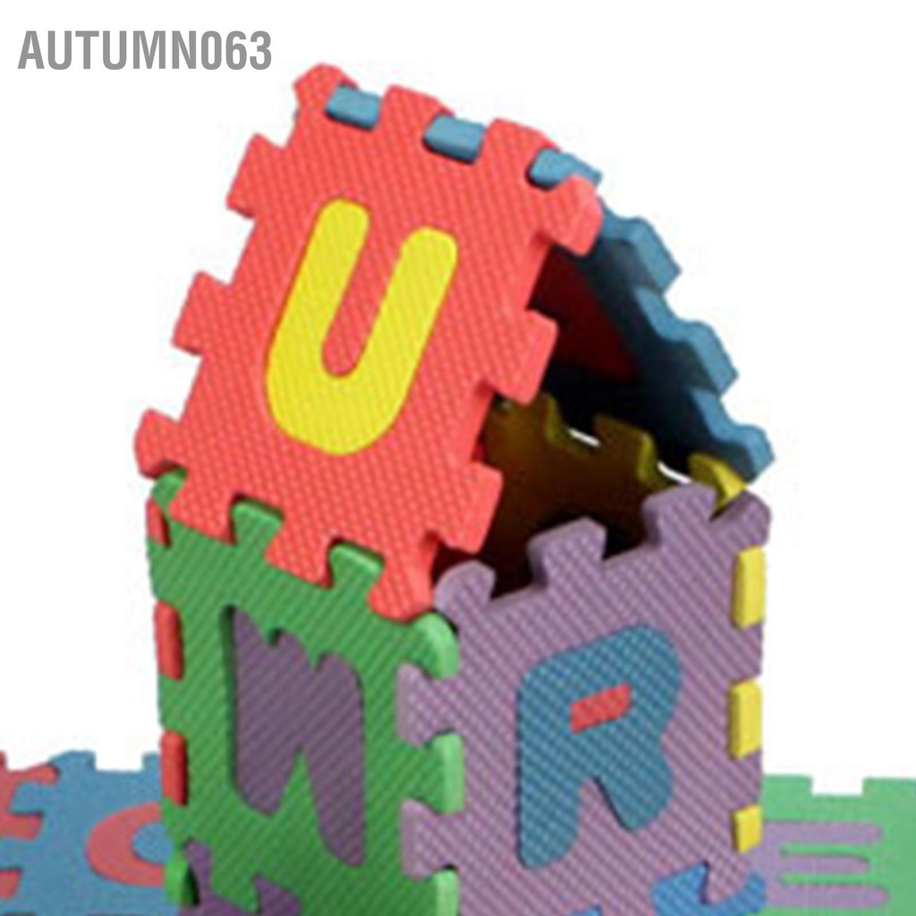 Autumn063 36 Chiếc Trẻ Em Bảng Chữ Cái Xốp Xếp Hình Chơi Nhiều Màu Giáo Dục Số Mềm Mại An Toàn Lồng Vào Nhau Thảm