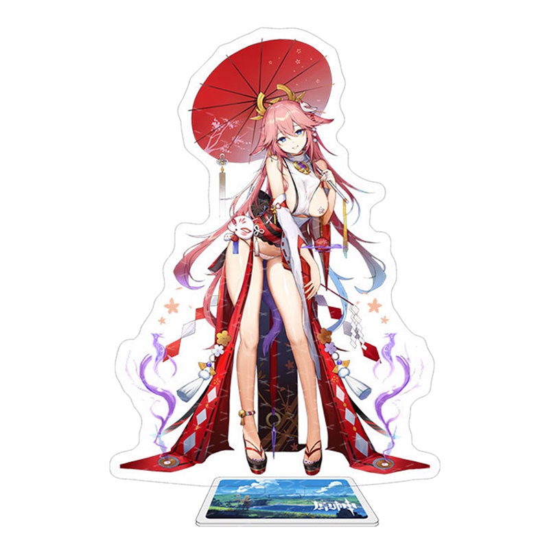 Giá Đỡ Mô Hình Nhân Vật Anime Genshin Va Chạm Margot3 Bằng Acrylic Trang Trí Bàn Làm Việc
