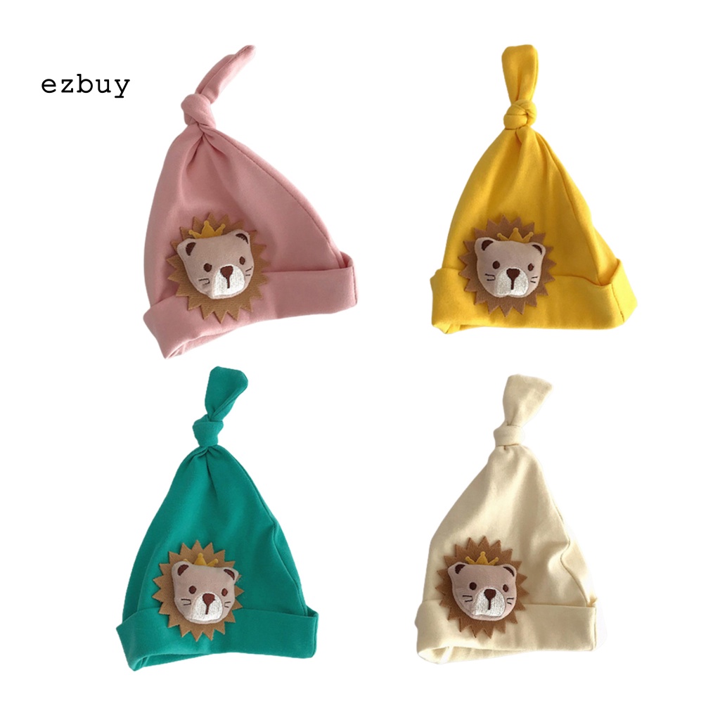 Mũ Beanie Dày Dặn Thoáng Khí Không Biến Dạng In Hình Sư Tử Dành Cho Bé Trai Gái