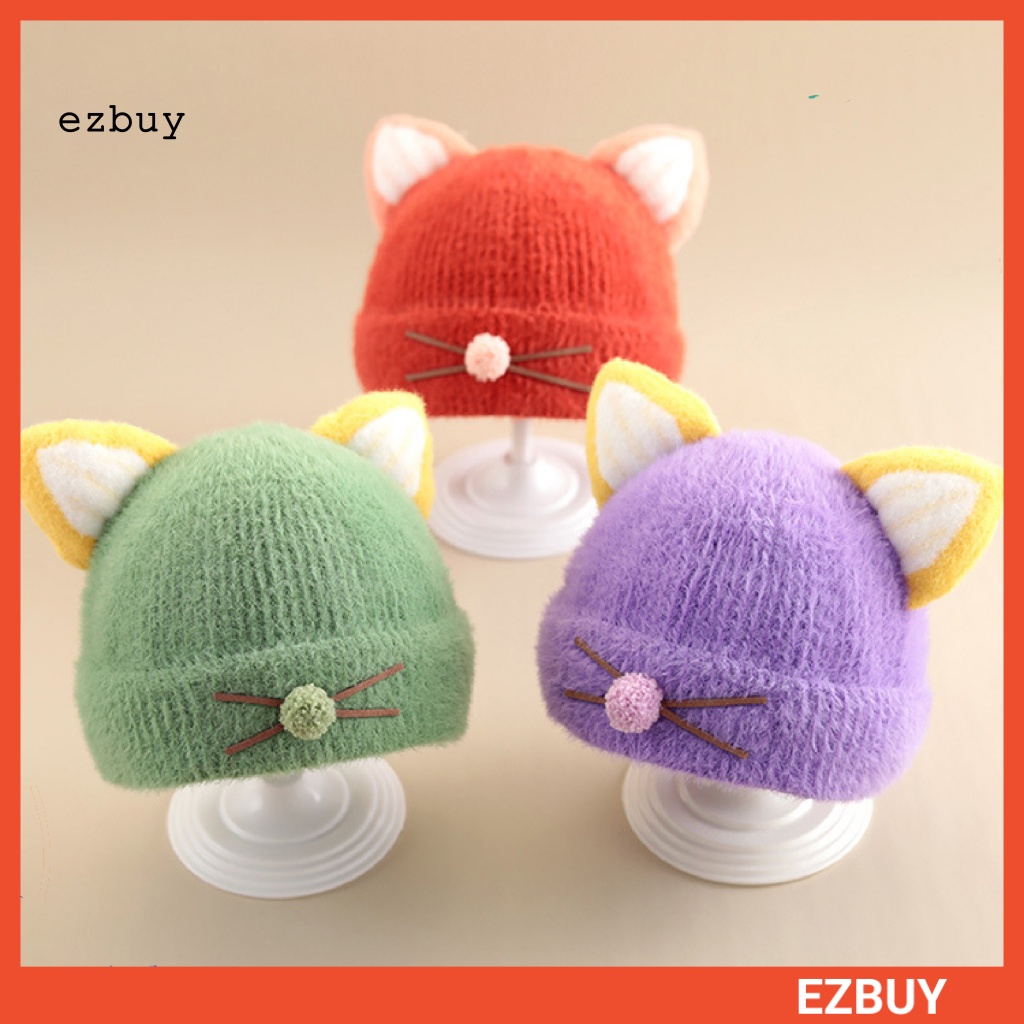 Mũ Cotton Giữ Ấm In Họa Tiết Hoạt Hình Thân Thiện Với Da Chống Mài Mòn Cho Bé Sơ Sinh