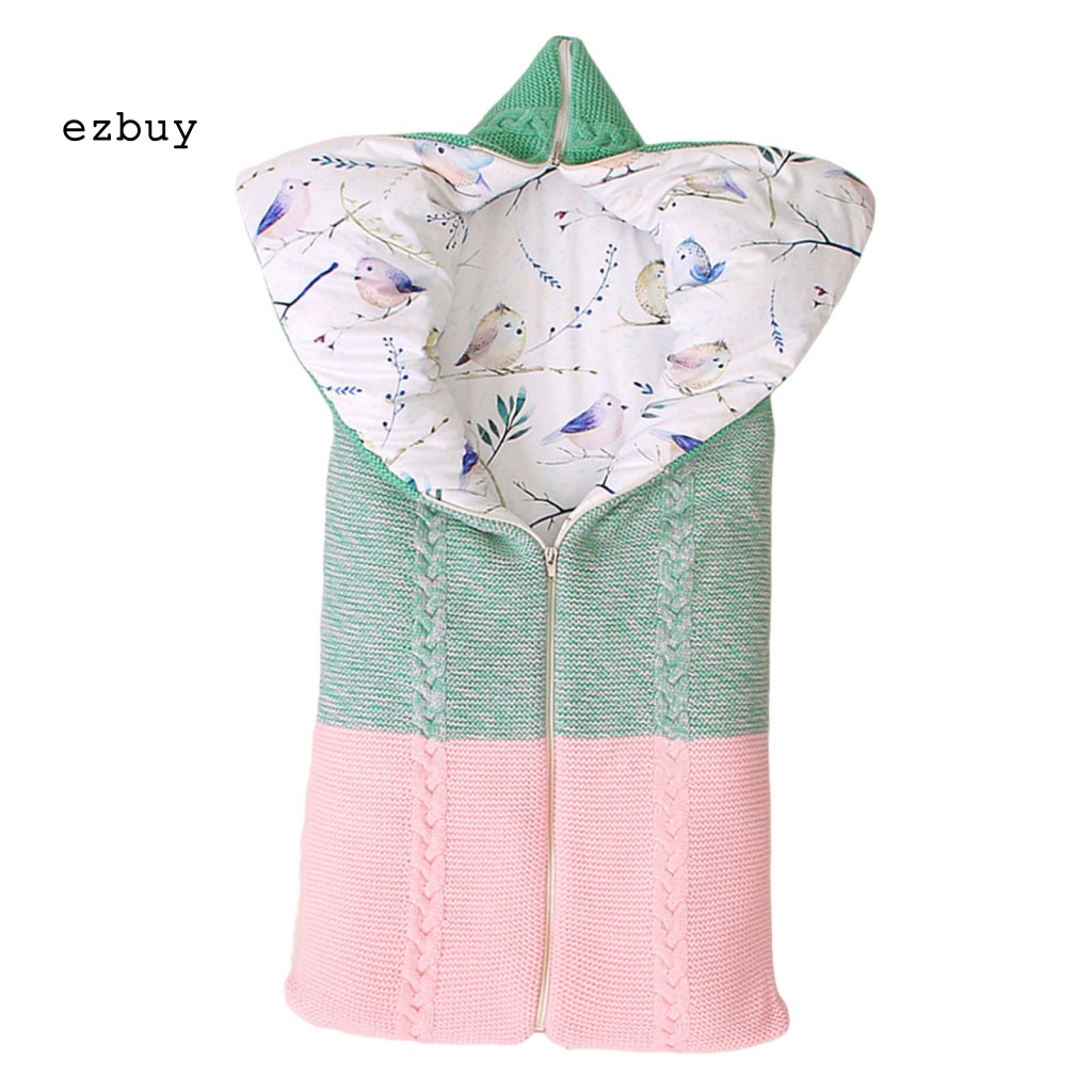 Túi Ngủ Giữ Ấm Mùa Đông Thiết Kế Kiểu Phong Thư 3 Dây Kéo Họa Tiết Hoạt Hình Cho Bé