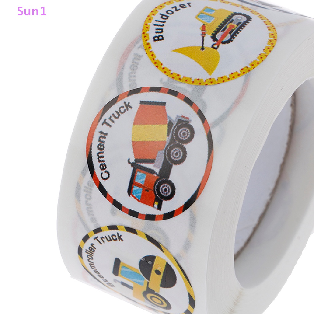 Sticker Sun1 > Dán Trang Trí Xe Hơi Công Trường Đục Lỗ Dành Cho Trẻ Em