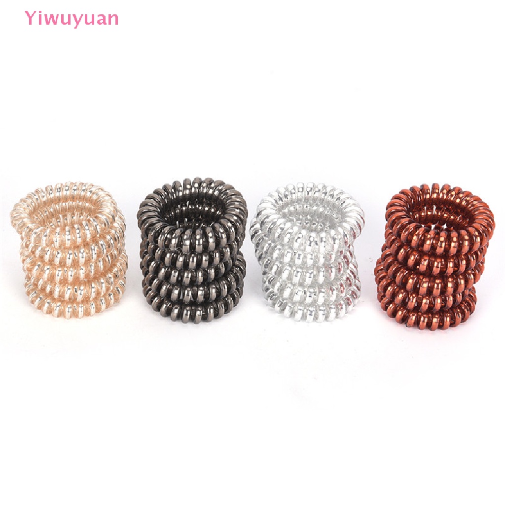 1 / 5 Dây Buộc Tóc Xoắn Cao Su Co Giãn Áo Thun Thiết Kế Mới Năng Động Thời Trang