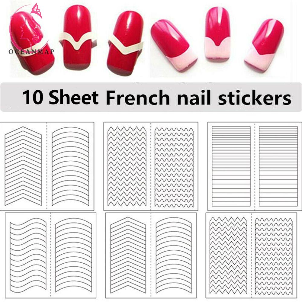 Khuôn Tạo Kiểu Móng Tay Phong Cách Pháp Thời Trang Chuyên Nghiệp Dành Cho Nữ