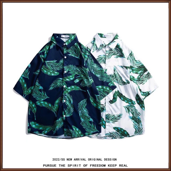 Áo Sơ Mi Ngắn Tay Dáng Rộng In Họa Tiết Thời Trang Mùa Hè Dành Cho Nam