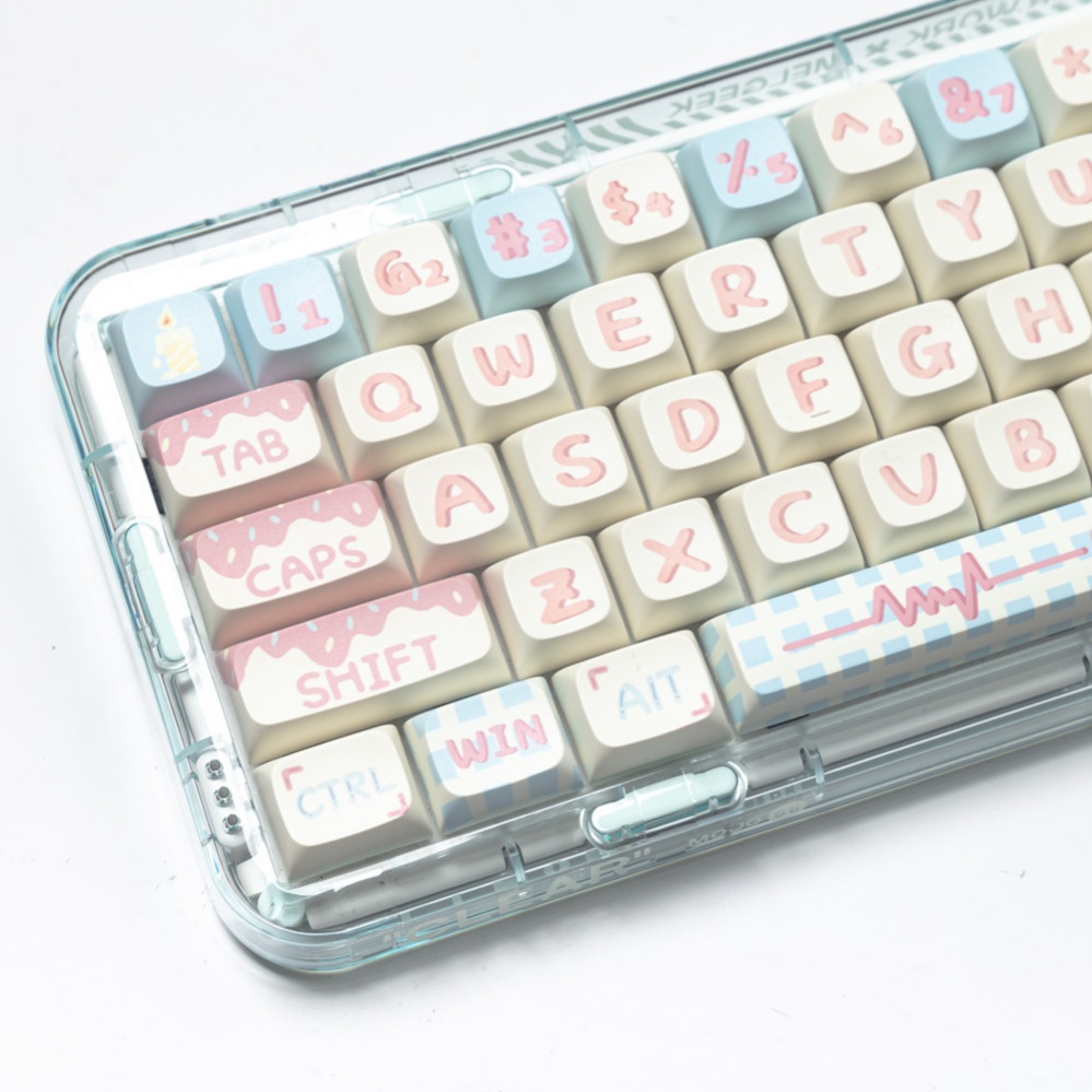 127 Phím Sweet Cake Keycaps XDA Profile dễ thương Bánh Ngọt PBT Dye Sub Bàn Phím Cơ Keycap