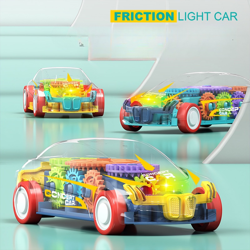 Đồ Chơi Xe Hơi Trong Suốt Ma Sát Độc Đáo