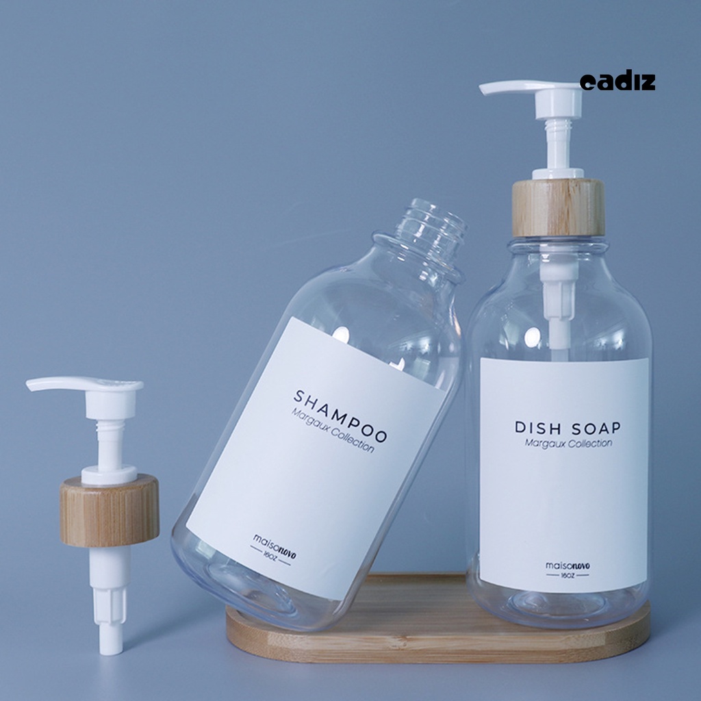 Bình Nhựa Trong Suốt 500ml Đựng Xà Phòng Dạng Nhấn Tiện Dụng