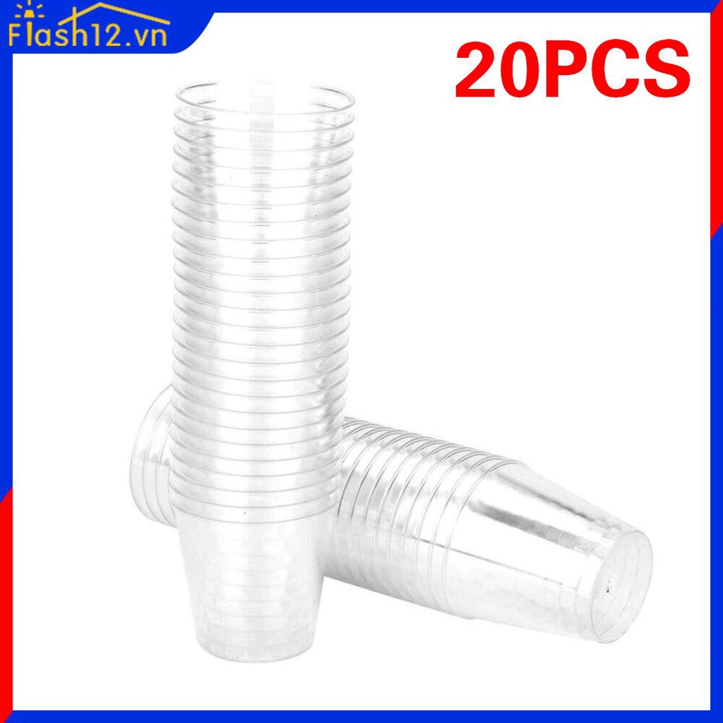 20 Ly Nhựa Trong Suốt Dùng Một Lần Thân Thiện Với Môi Trường Cái/bộ Cốc Thạch Cốc Cốc 30Ml Flash12_vn