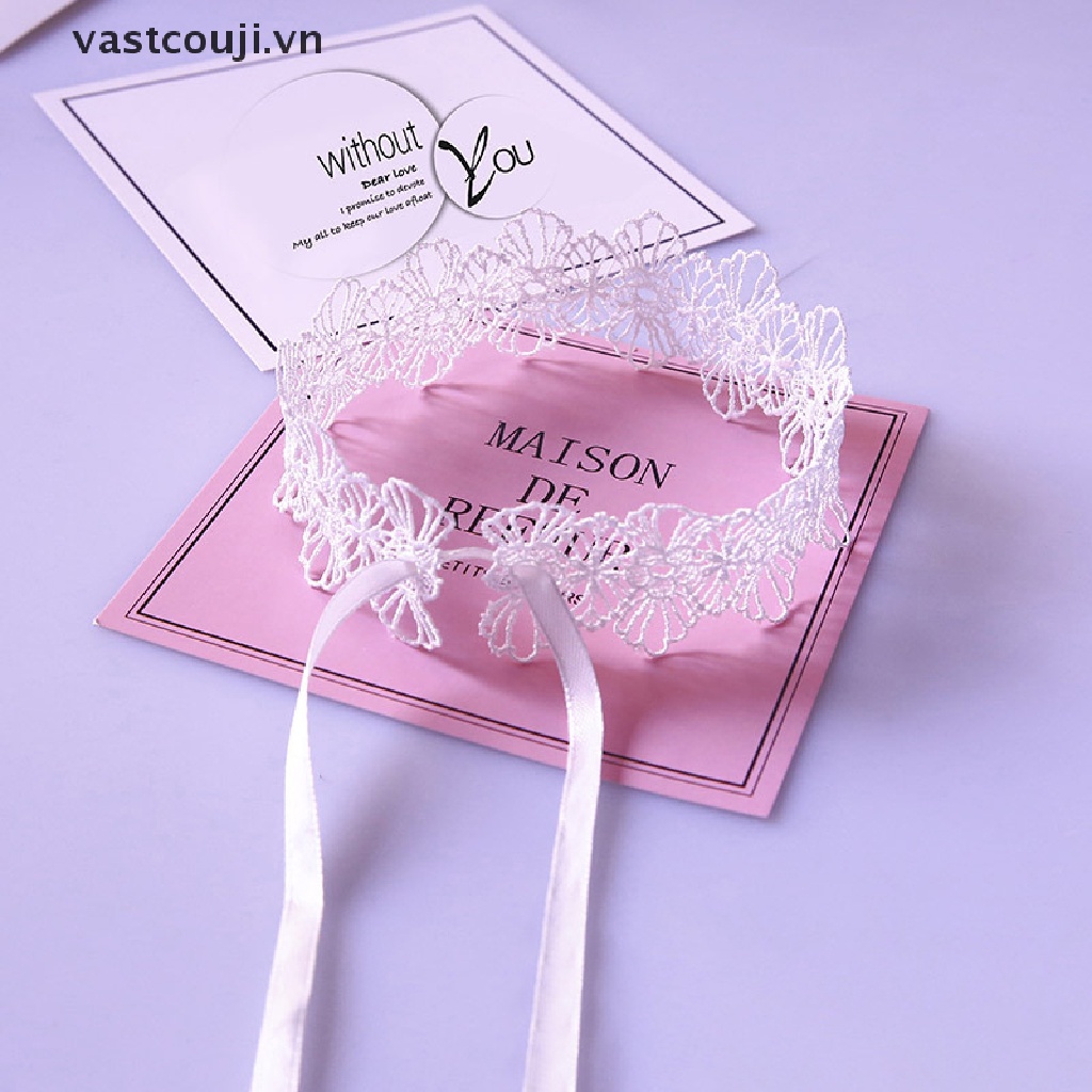 Vòng Cổ Choker Ren Có Thể Điều Chỉnh Phong Cách Gothic Ngọt Ngào Dễ Thương Cho Nữ