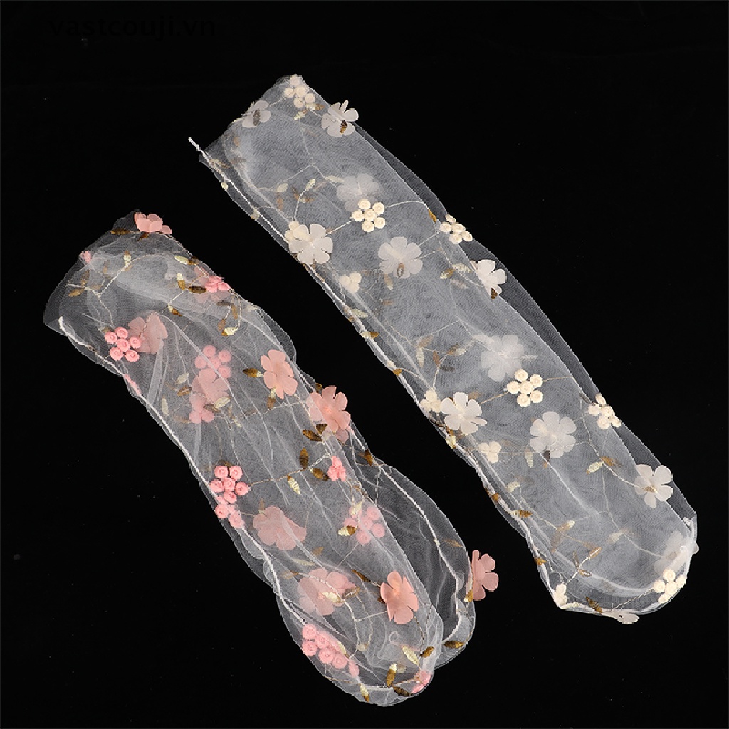 1 Cặp Vớ Ren Hoa Mỏng Trong Suốt Đơn Giản Thời Trang Xuân Hè Cho Nữ