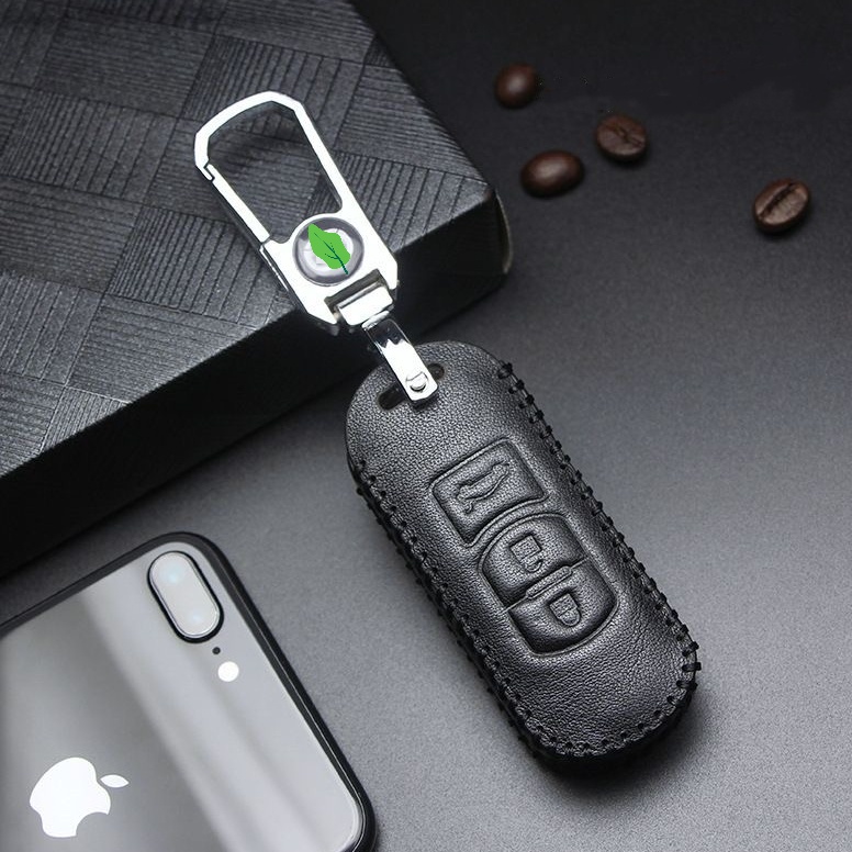 Vỏ Da Bảo Vệ Chìa Khóa Xe Hơi Mazda 2 3 6 Axela Atenza CX-5 CX5 CX-7 CX-9 2014-17