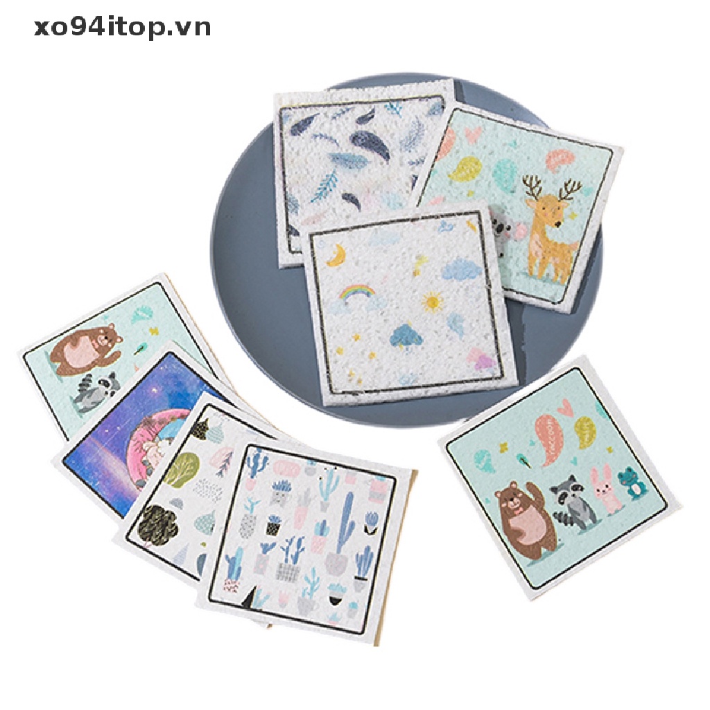 Xoitop Khăn Lau Chén Dĩa Thấm Hút Tốt 17cm