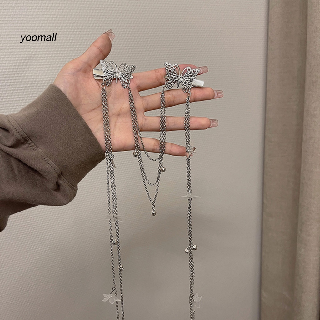 / Yo / Dễ Mặc Chuỗi Hạt Tua Rua Hình Hoa Bướm Cổ Điển Độc Đáo Dùng Trang Trí Tóc Hàng Ngày