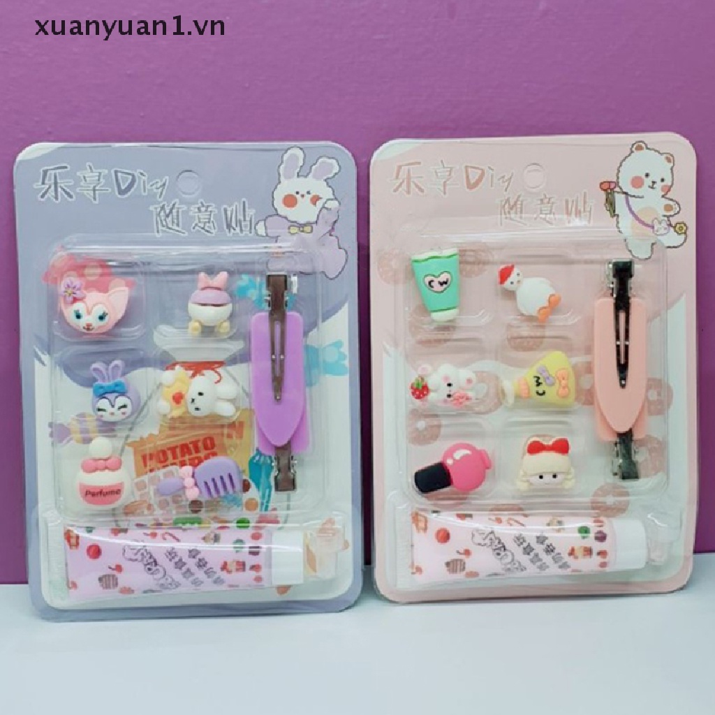 Set Kẹp Tóc Hoạt Hình Dễ Thương Cho Bé Gái