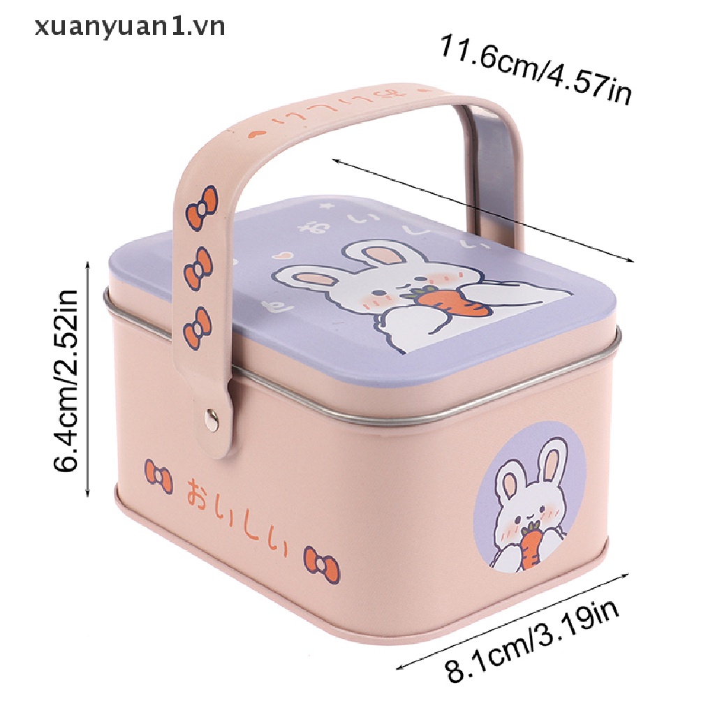 Hộp Thiếc Đựng Bánh Kẹo Hình Vali Nhỏ Xinh Kiểu Vintage