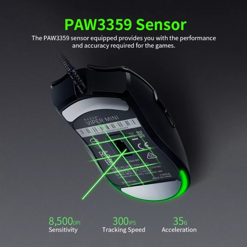 Chuột Quang Chơi Game 8500DPI RGB Cảm Biến Ánh Sáng 24h