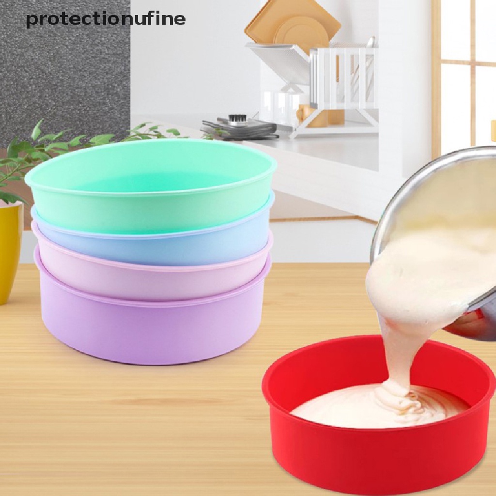 Khuôn Silicone Làm Bánh Không Dính Hình Tròn 4 / 6 / 8 / 10 Inch PR3VN