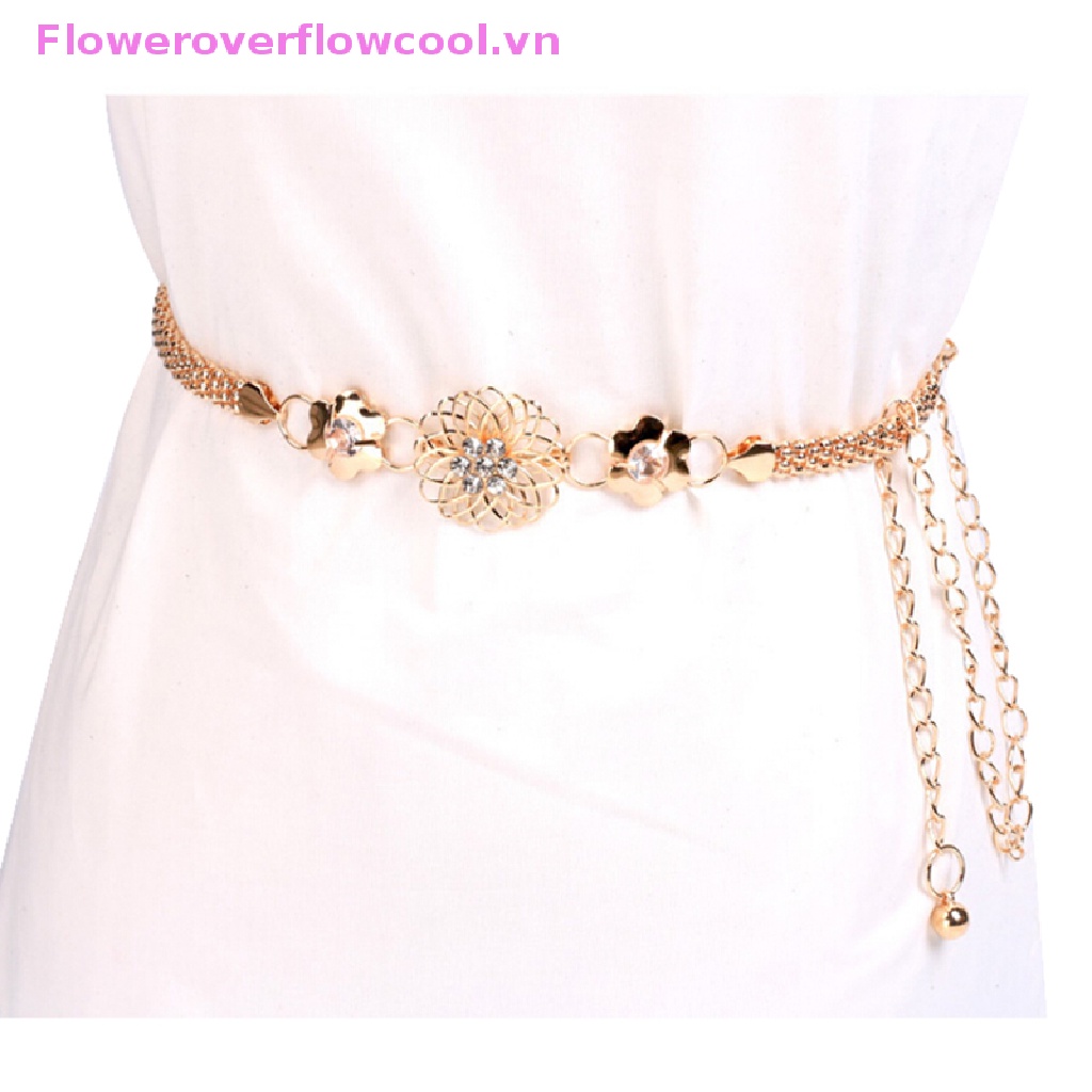 Thắt Lưng Dây Xích Bằng Kim Loại Thanh Lịch Thời Trang