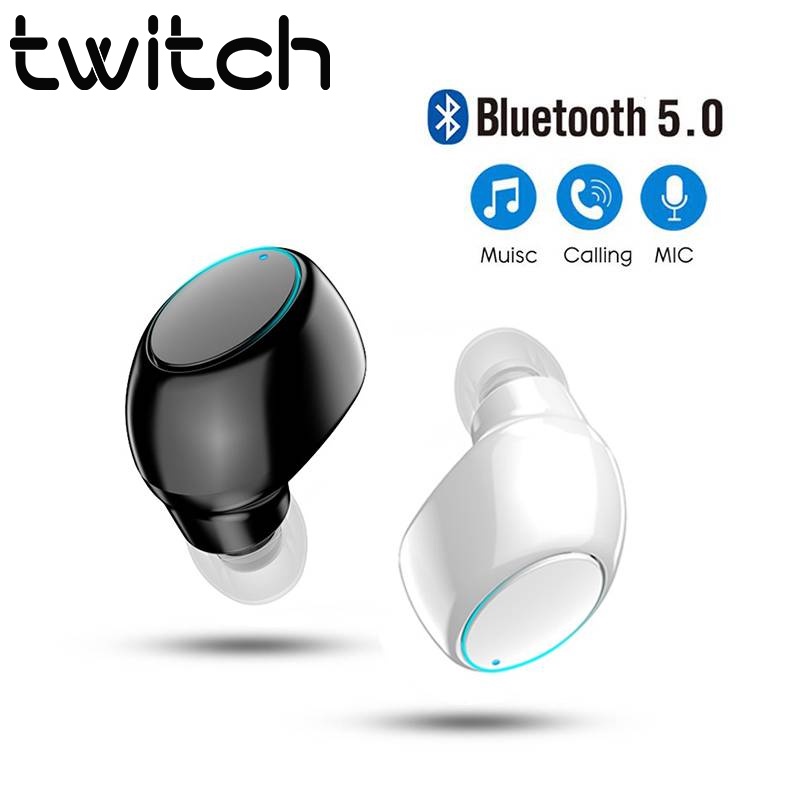 Tai nghe không dây TWITCH TWS Bluetooth 5.0 mini có mic kiểu dáng thể thao
