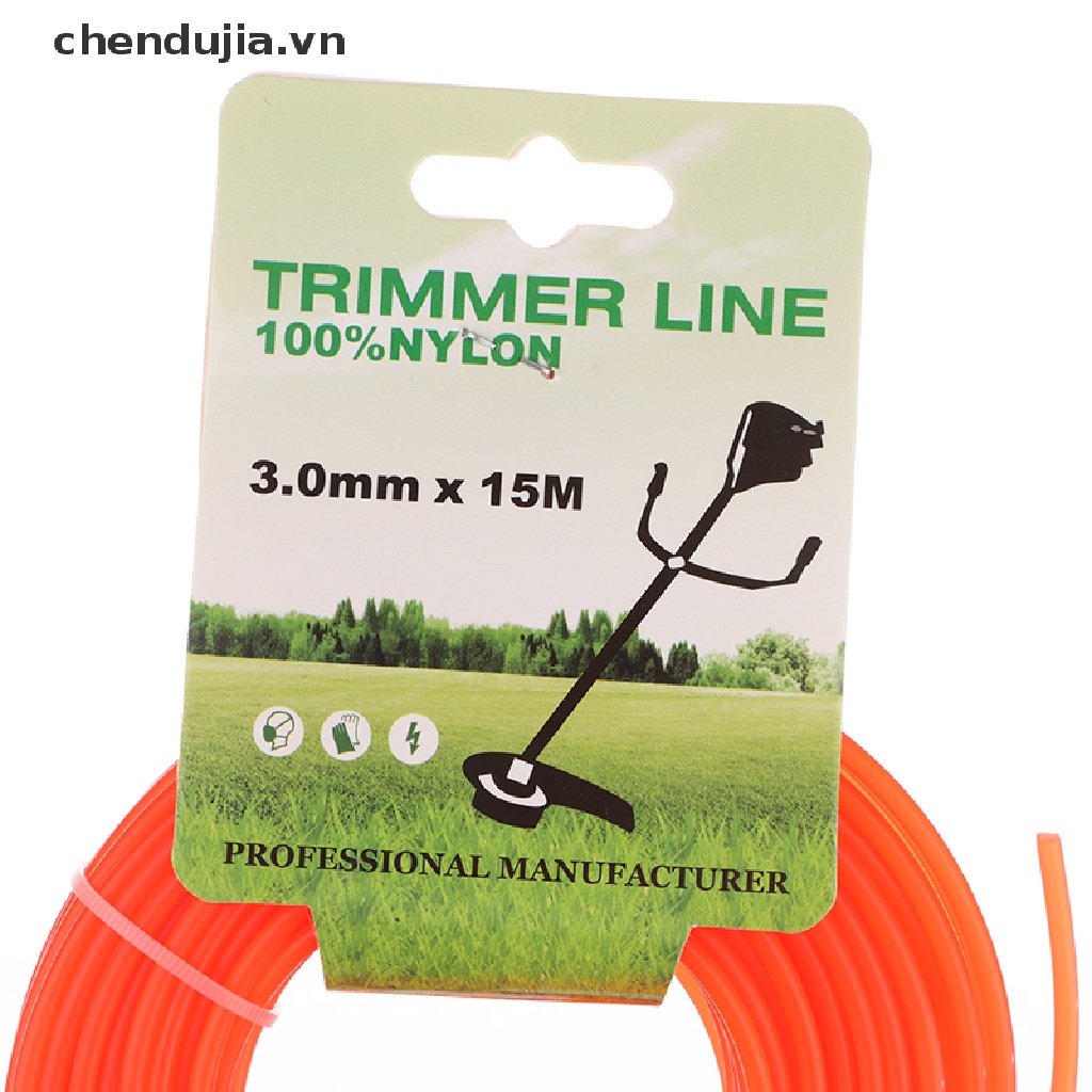 1 Cuộn Dây Nylon 15m * 2.4mm / 2.7mm / 3mm Cho Máy Cắt Cỏ