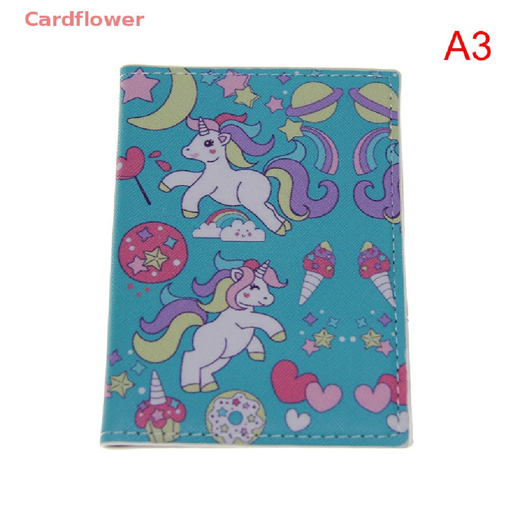 1 Túi Da PU Đựng Hộ Chiếu / Thẻ Tín Dụng Chống Thấm Nước Họa Tiết Kỳ Lân Mới