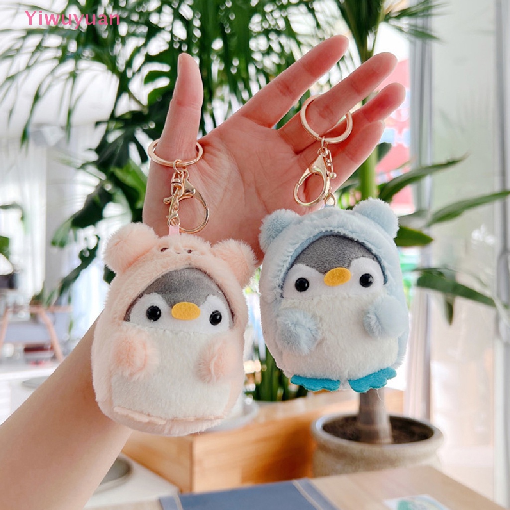< Yiwuyuan > Móc Khóa Hình Chim Cánh Cụt Nhồi Bông Dễ Thương Mới