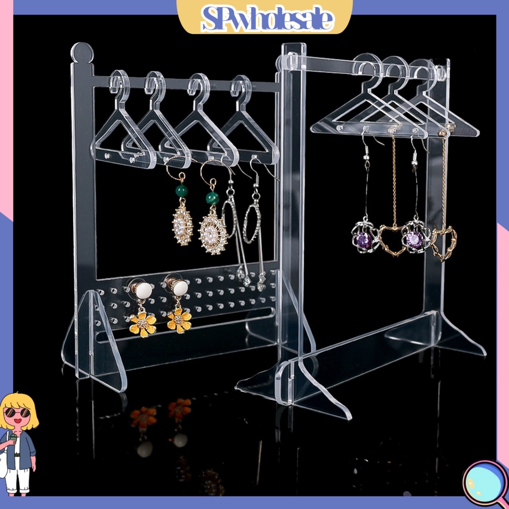 <SPwholesale> Giá Đỡ Trưng Bày Trang Sức Bằng Acrylic Trong Suốt Sức Chứa Lớn