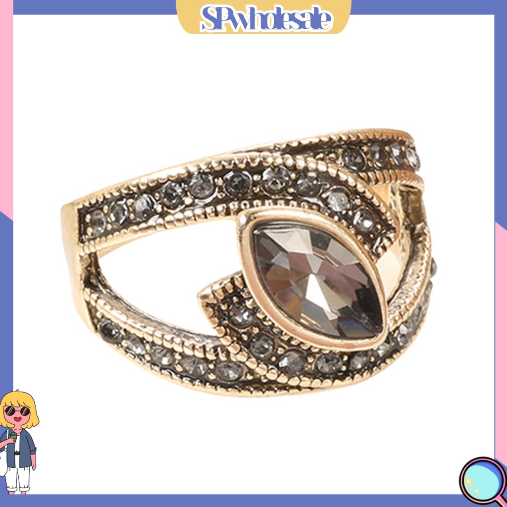 <SPwholesale> Nhẫn Đeo Khớp Ngón Tay Đính Đá Zircon Kiểu Vintage Cho Nữ