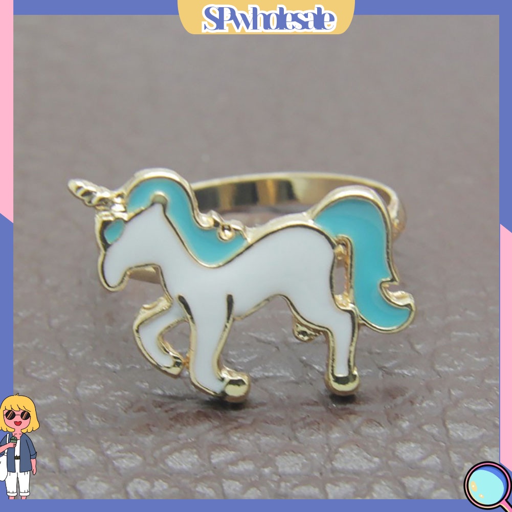 <SPwholesale> Nhẫn Hình Hoạt Hình Cổ Tích Tráng Men Cho Nữ