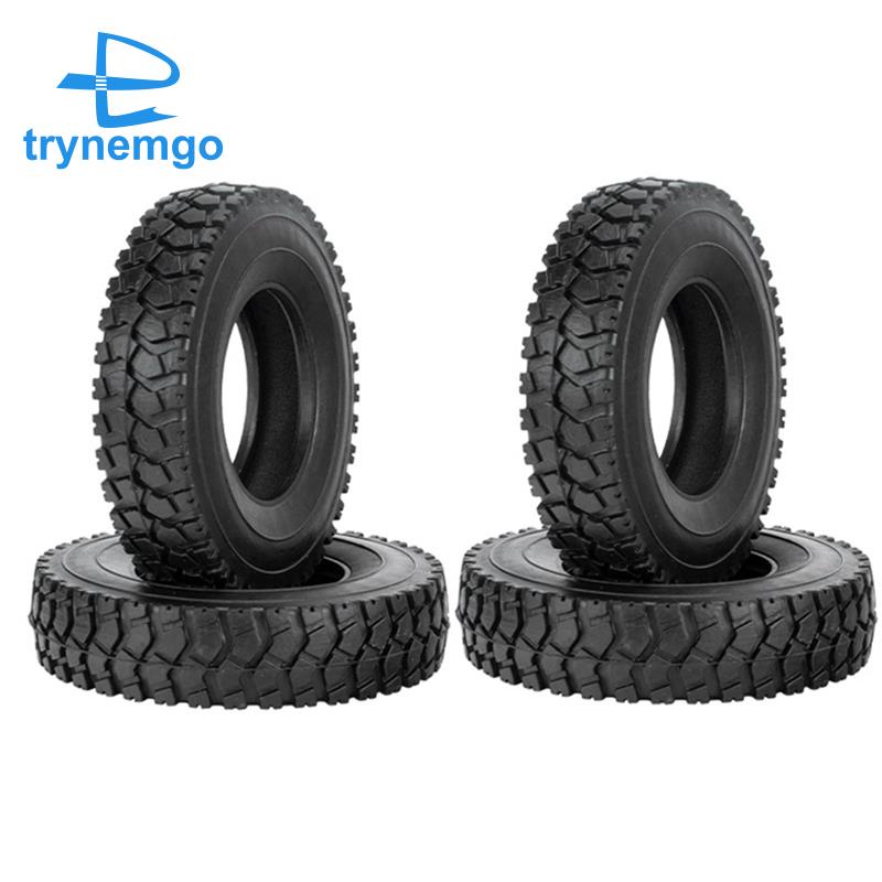 Bộ 4 Bánh Xe Cao Su 19mm Cho Xe Tải Điều Khiển Từ Xa 1 / 14 Tamiya