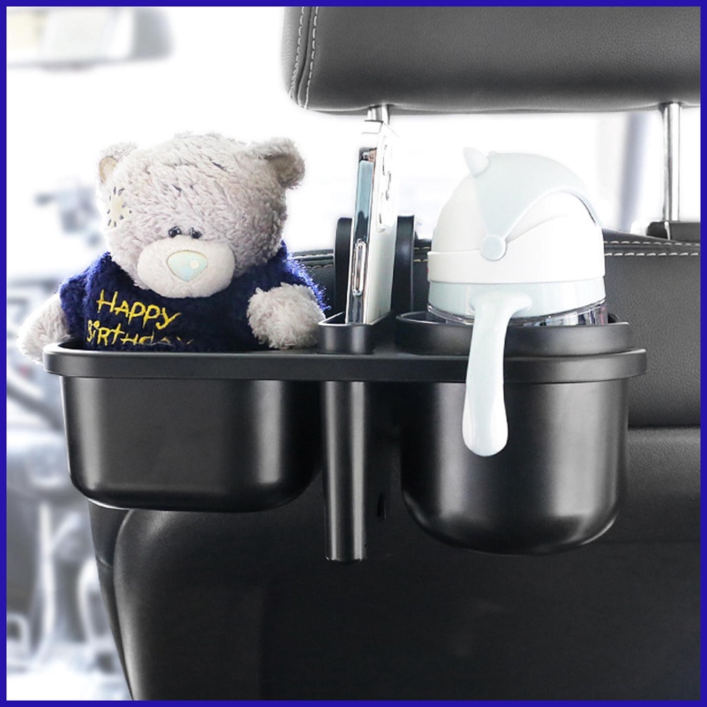 Khay Đựng Thức Ăn / Đồ Uống 3 Trong 1 4 Ngăn Bằng Silicone Dẻo Tiện Dụng Cho Xe Hơi