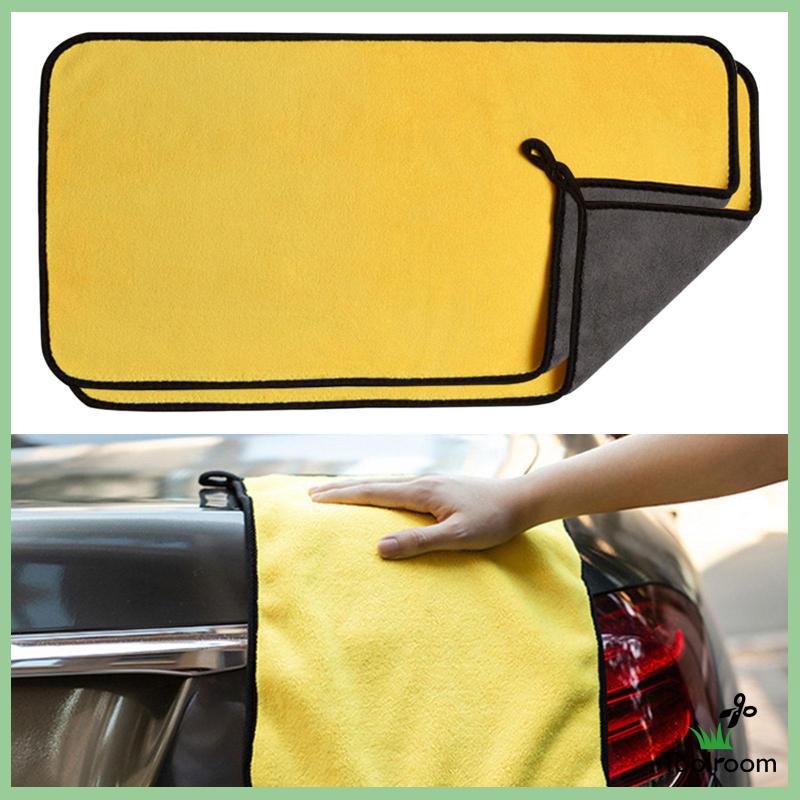Set 2 Khăn Lau Xe Hơi Bằng Sợi Micro Tiện Dụng Cho Gia Đình
