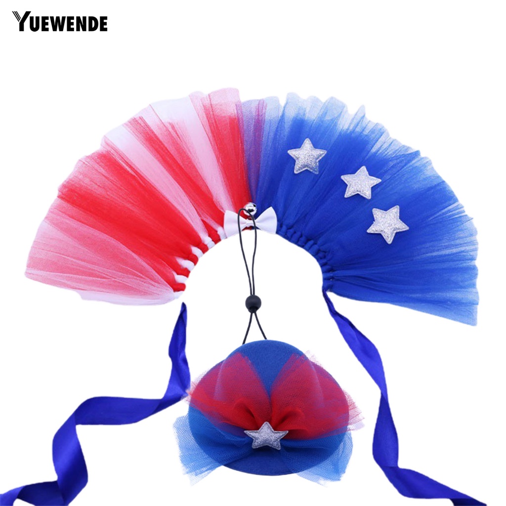 1 Bộ Đạo Cụ Chụp Ảnh Cho Thú Cưng Đầm Xòe Họa Tiết Thổ Cẩm Dễ Thương Cho Thú Cưng