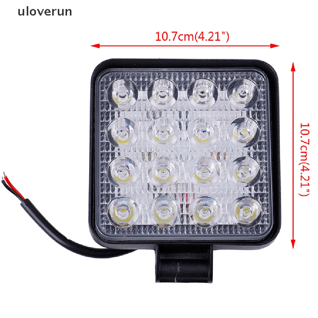 Đèn LED Hình Vuông 4 Inch 48W 12V 24V Dành Cho Xe Tải Vn