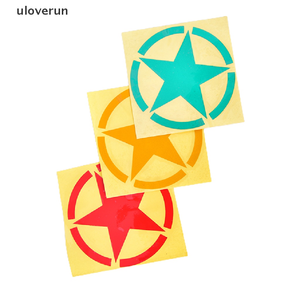 Đề Can Hình Ngôi Sao Năm Cánh Phản Quang Trang Trí Xe Hơi