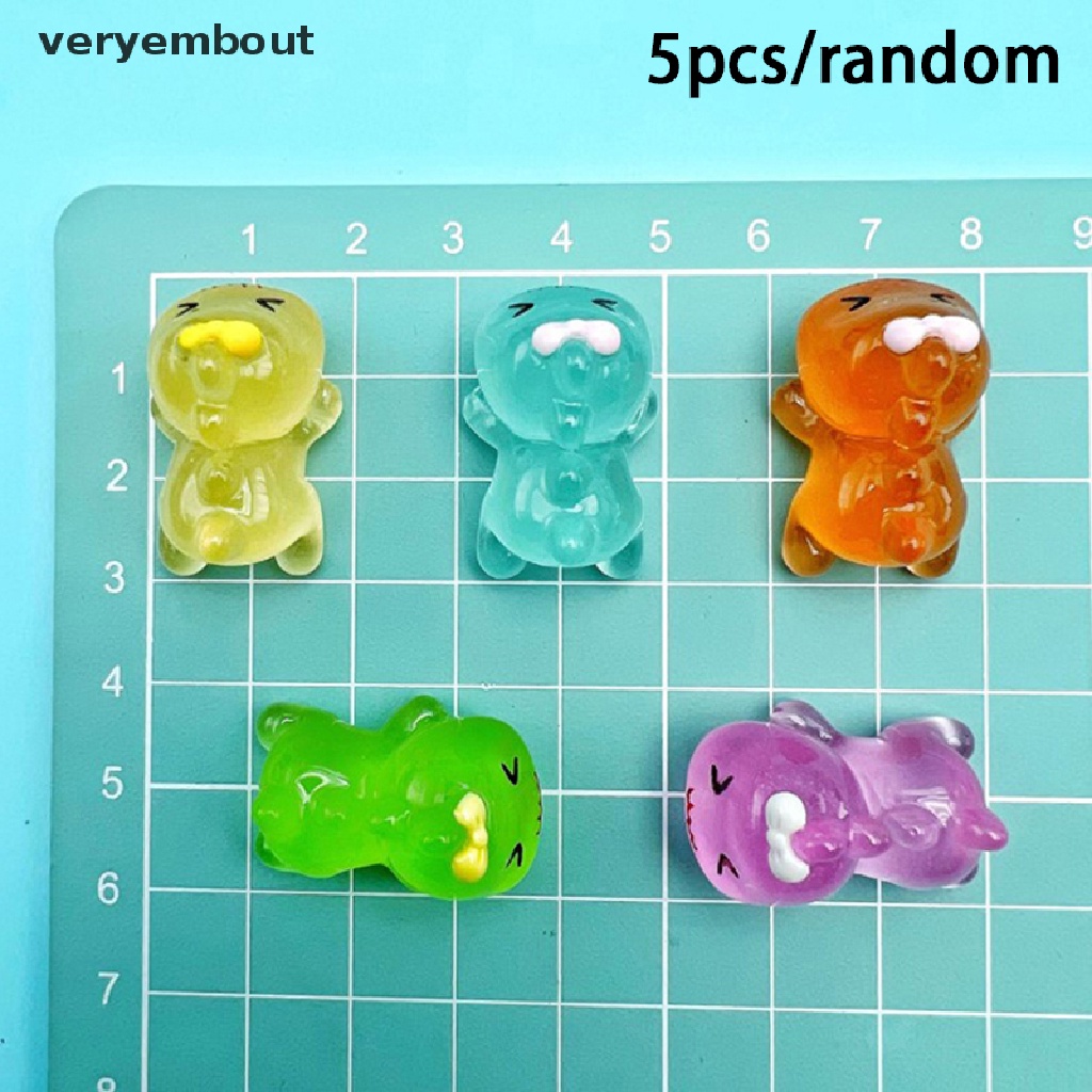 Ut Bộ 5 Tượng Hoạt Hình Phát Sáng Trong Đêm Dùng Để Trang Trí