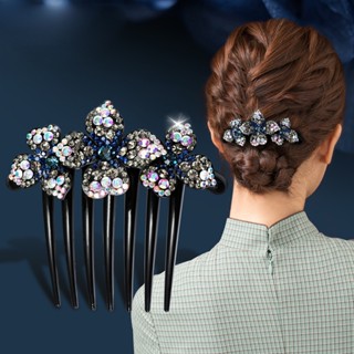  Lược Cài Tóc Hình Hoa Đính Pha Lê Siêu Sáng Bóng Thời Trang Cho Nữ 