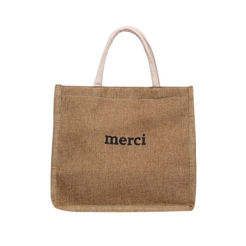 Túi Xách Vải Lanh Cỡ Lớn Khổ a4 Đơn Giản Thời Trang Hàn Quốc Cho Nữ