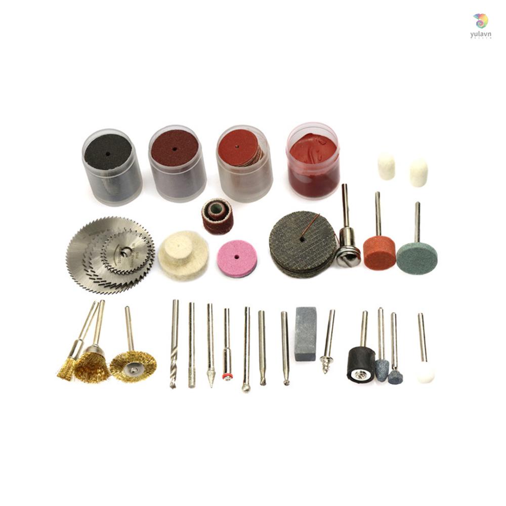 Bộ 242 Mũi Khoan Mài Đánh Bóng Mini Cho Máy Xoay