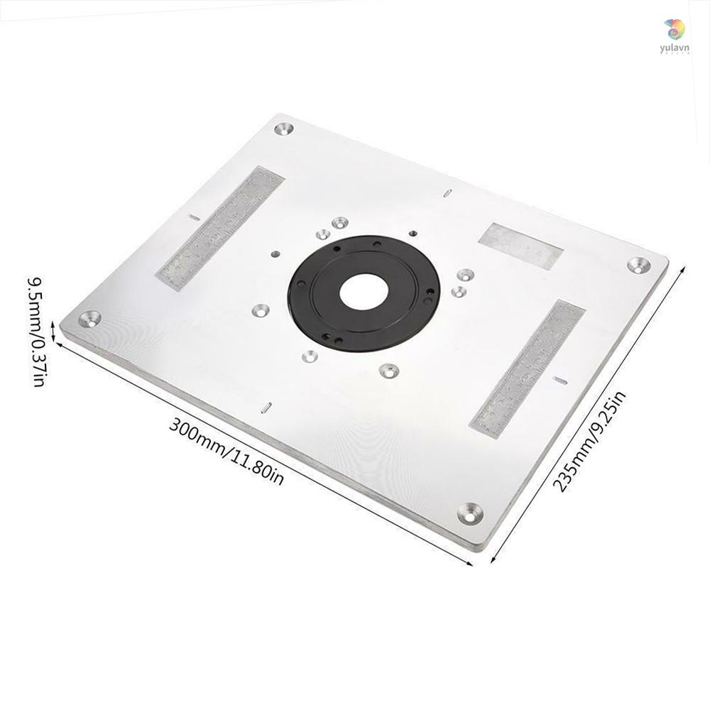 Bảng Định Tuyến Đa Năng Bằng Nhôm Kích Thước 300 * 235 * 9.5mm Chuyên Dụng Làm Mộc DIY