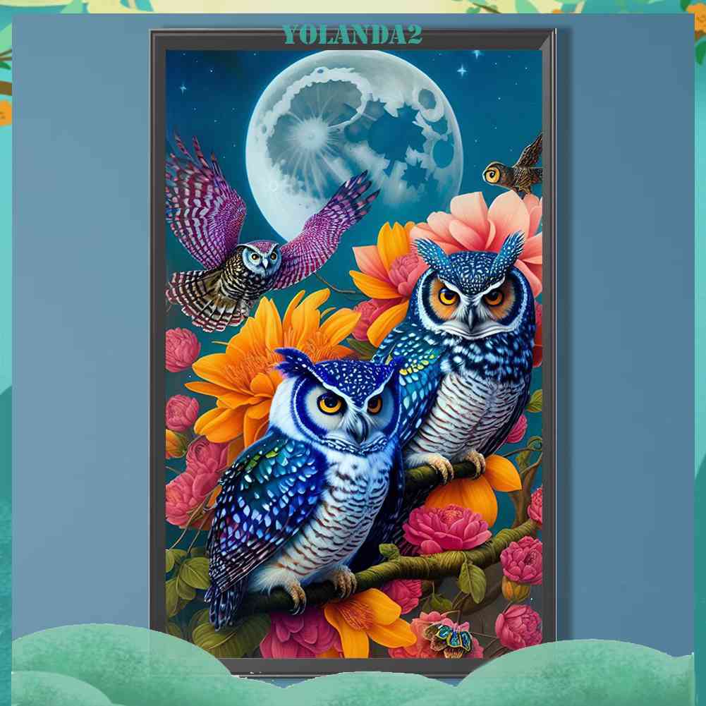 Tranh Đính Đá Kim Cương Toàn Bộ 5D DIY Hình Vẽ Mèo Trang Trí Nhà Cửa