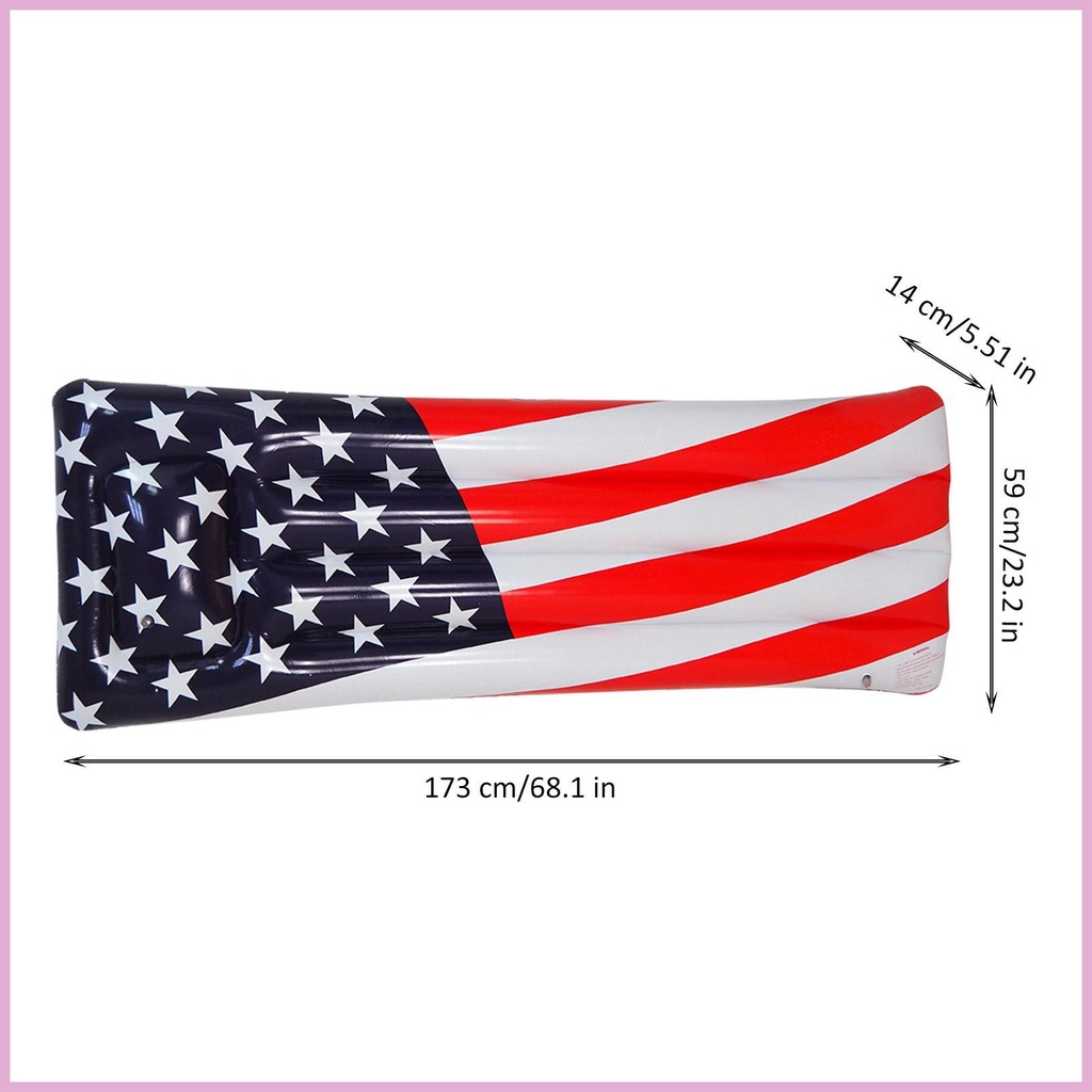 Phao Bơi Bơm Hơi Hình Lá Cờ Mỹ Sáng Tạo Dành Cho Người Lớn