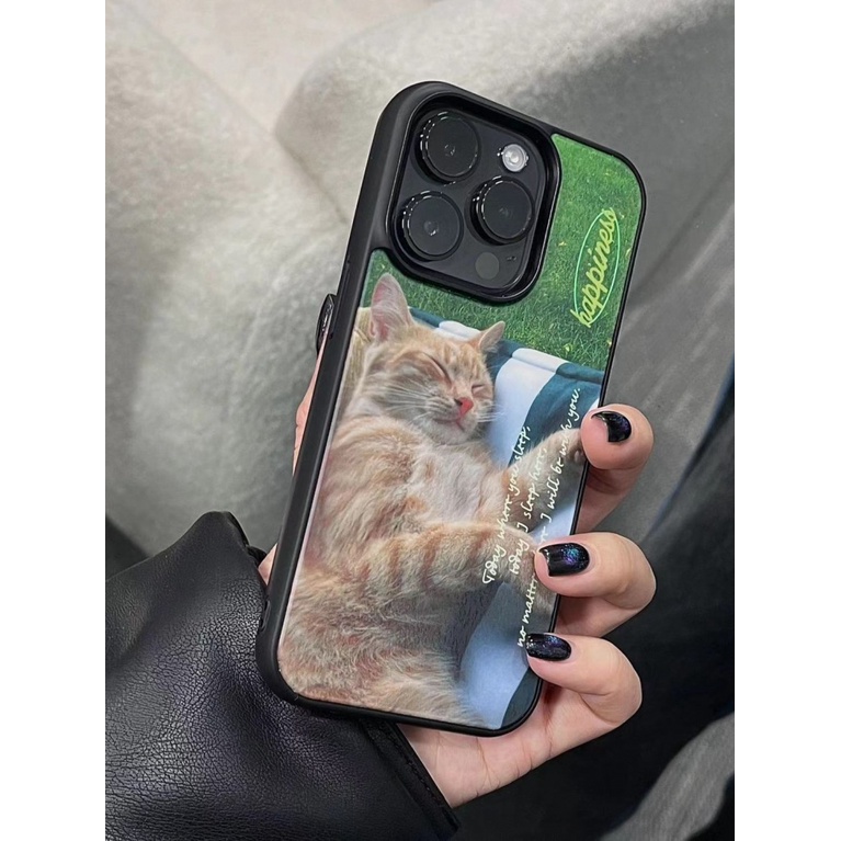 Ốp Điện Thoại Mềm Chống Rơi Hình Mèo Đang Ngủ Cho Iphone 14promax 13 13promax 12 11 7 / 8Plus Xsmax 6S