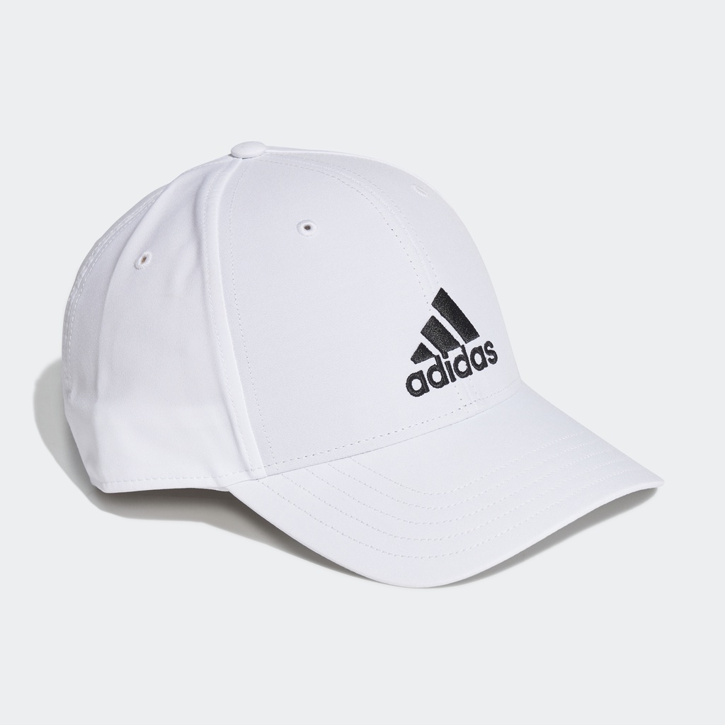 adidas Phong cách sống Mũ bóng chày thêu nổi siêu nhẹ Unisex trắng GM6260