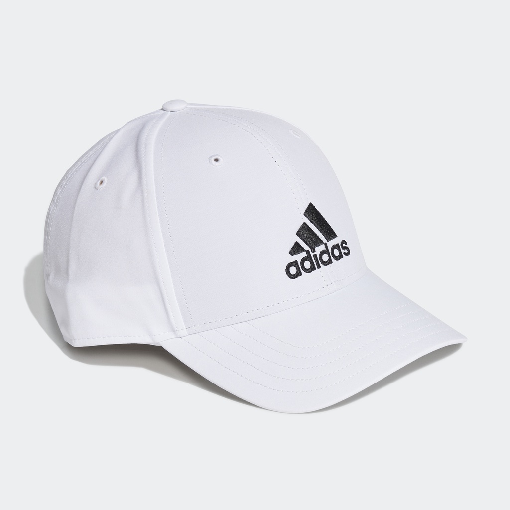 Adidas Phong cách sống Mũ bóng chày thêu nổi siêu nhẹ Unisex trắng GM6260