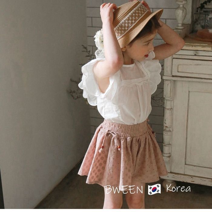 Áo Sơ Mi Cotton Phối Ren Màu Trắng Phong Cách Hàn Quốc Thời Trang Mùa Hè Mới 2023 Dành Cho Bé Gái